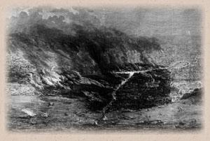 Antiguo dibujo de fuego de Chicago.